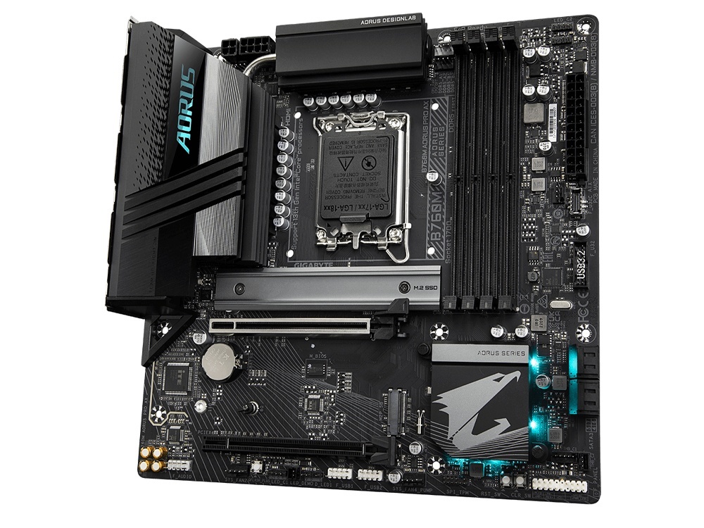 GIGABYTE B760M GAMING X AX DDR4 LGA 1700 Intel B760 M-ATX Motherboard with  DDR4, Dual M.2, PCIe 4.0, Front USB 3.2 Gen 2 Type-C, 2.5GbE LAN, Q-Flash  Plus, PCIe EZ-Latch 