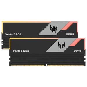 Predator Vesta II RGB 32GB (2x 16GB) DDR5 6000MHz CL32 Desktop Memory - Black