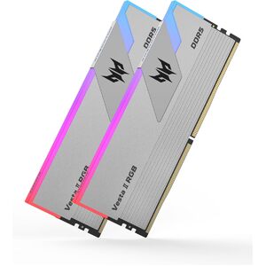 Predator Vesta II RGB 32GB (2x 16GB) DDR5 6400MHz CL32 Desktop Memory - Silver