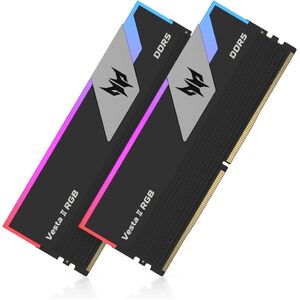 PREDATOR PALLASII DDR5 64GB (2x 32GB) RGB DDR5 6000MHz CL32 Desktop Memory - Black