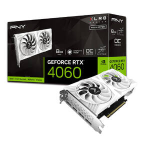 PNY GeForce RTX 4060 8GB OC XLR8 VERTO Graphics Card - White