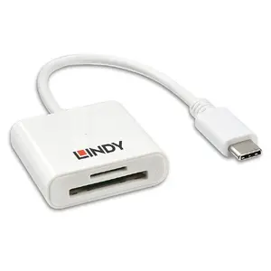 Lindy USB-C 3.2 SD Card Reader - White