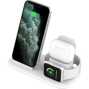 Comsol 3-in-1 Wireless Charging Station - White